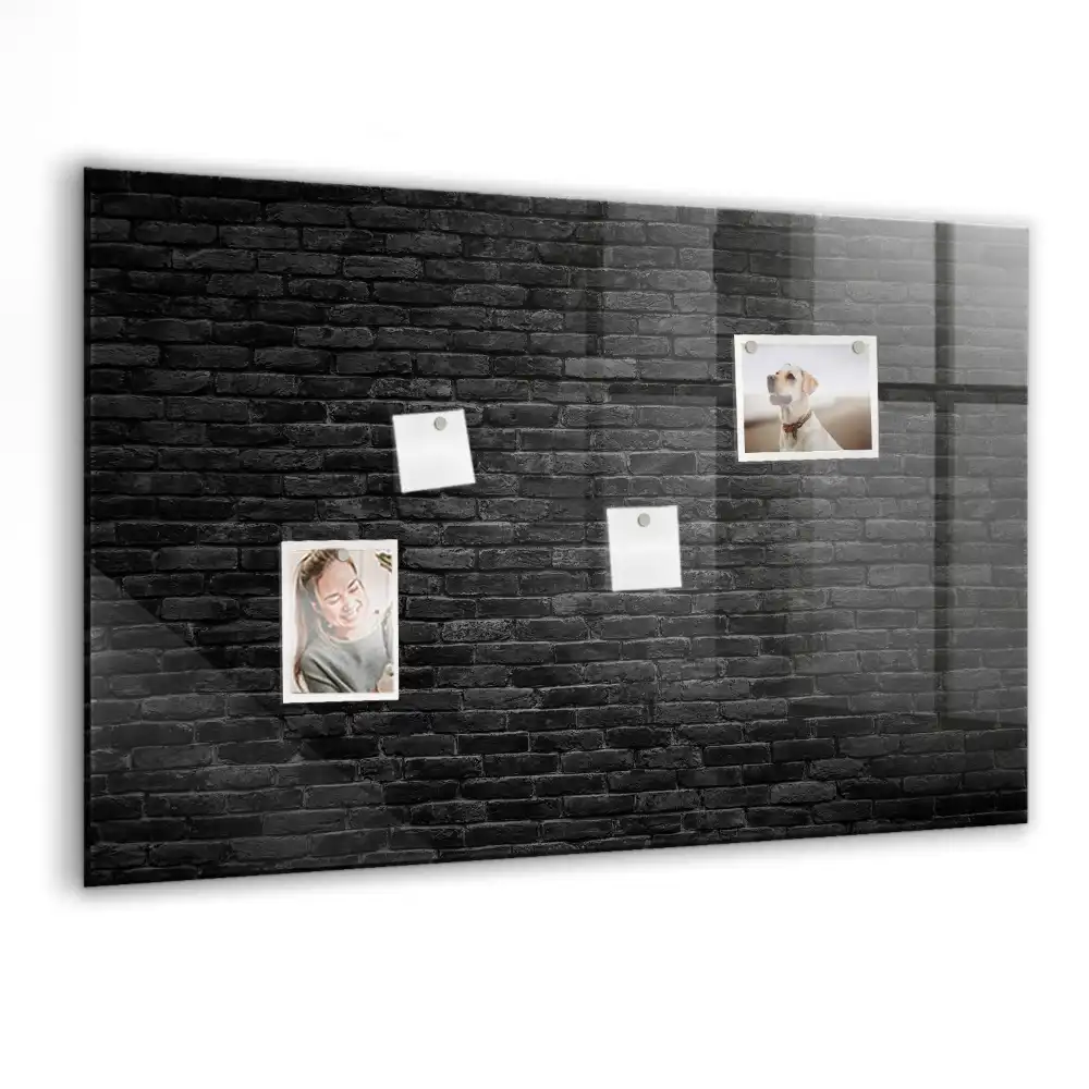 Tablica magnetyczna z pisakiem ciemny mur z cegły