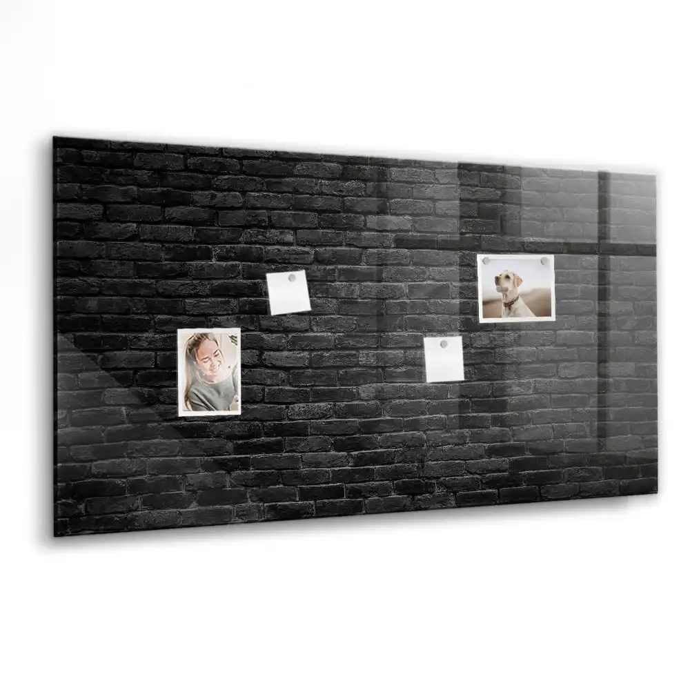 Tablica magnetyczna z pisakiem ciemny mur z cegły