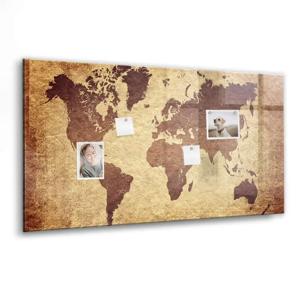 Magnetyczna tablica do rysowania klasyczna mapa świata