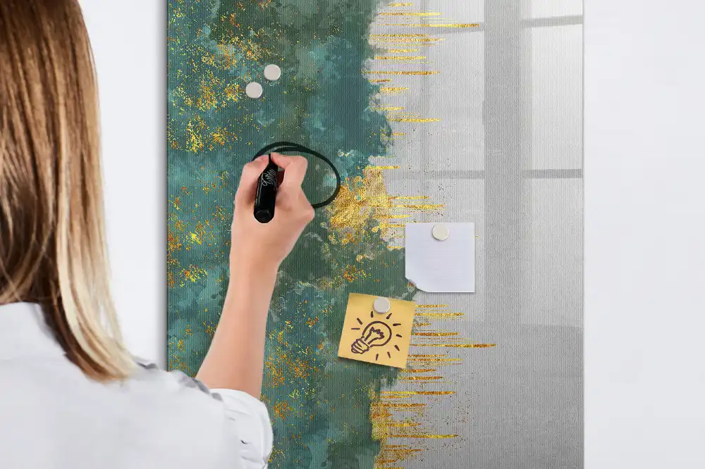 Tablica magnetyczna z pisakiem ozdobny motyw graficzny