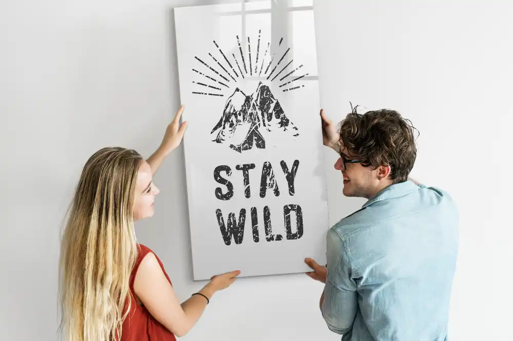 Tablica magnetyczna do pisania górski motyw stay wild