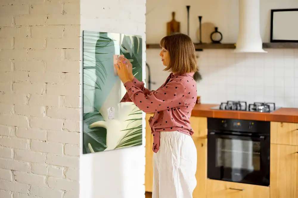 Tablica suchościeralna magnetyczna tropikalna monstera