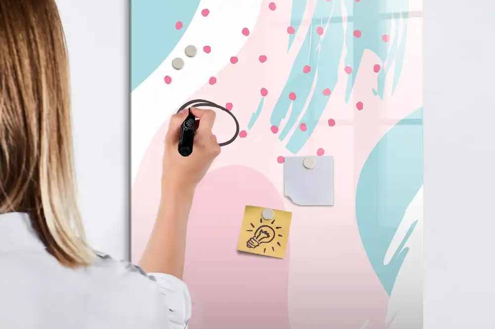 Tablica suchościeralna magnetyczna stylowa abstrakcja