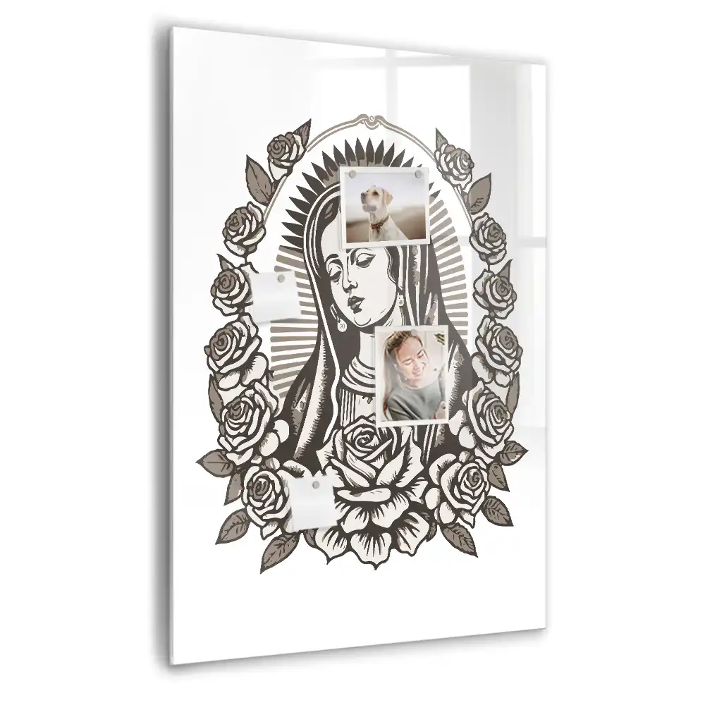 Tablica suchościeralna magnetyczna wizerunek Matki Bożej z Guadalupe