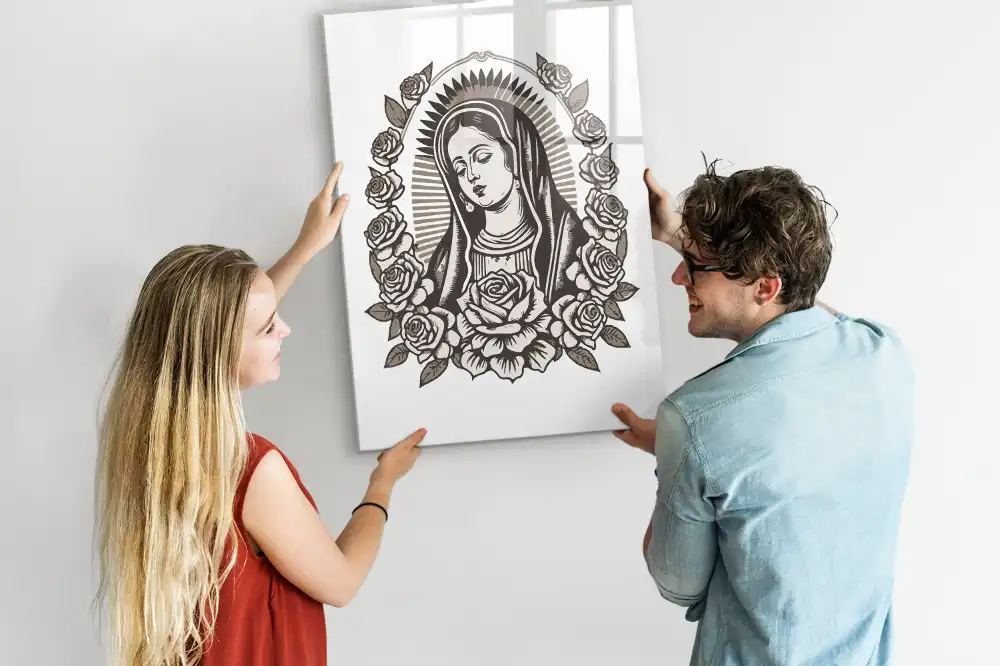 Tablica suchościeralna magnetyczna wizerunek Matki Bożej z Guadalupe