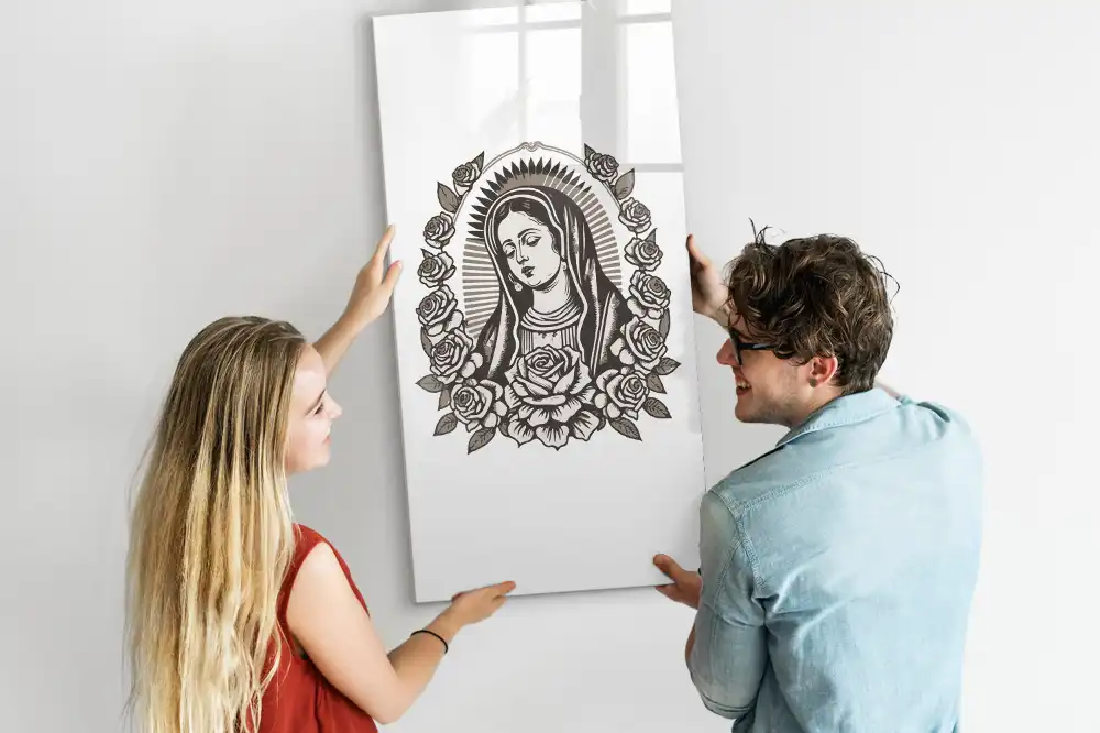 Tablica suchościeralna magnetyczna wizerunek Matki Bożej z Guadalupe