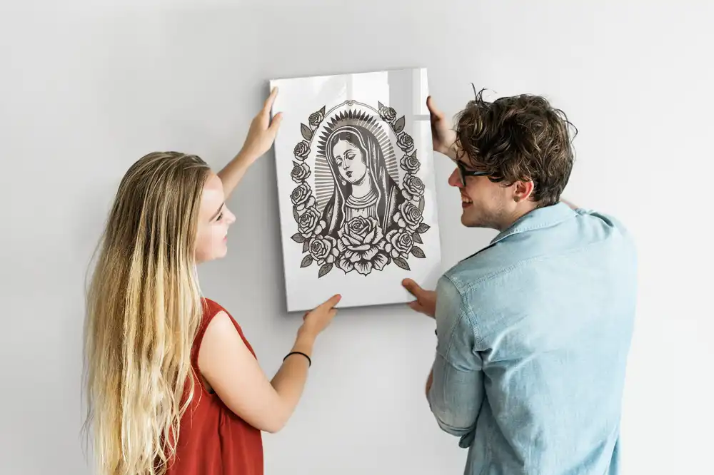 Tablica suchościeralna magnetyczna wizerunek Matki Bożej z Guadalupe