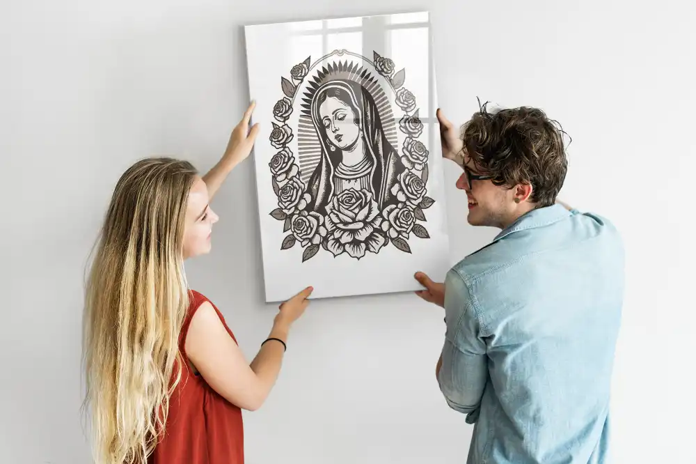 Tablica suchościeralna magnetyczna wizerunek Matki Bożej z Guadalupe