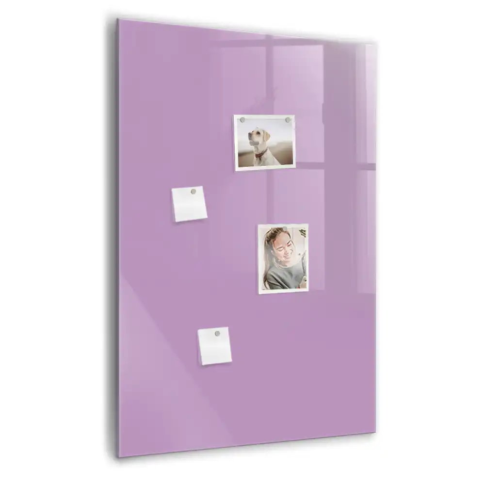 Tablica suchościeralna magnetyczna kolor liliowy