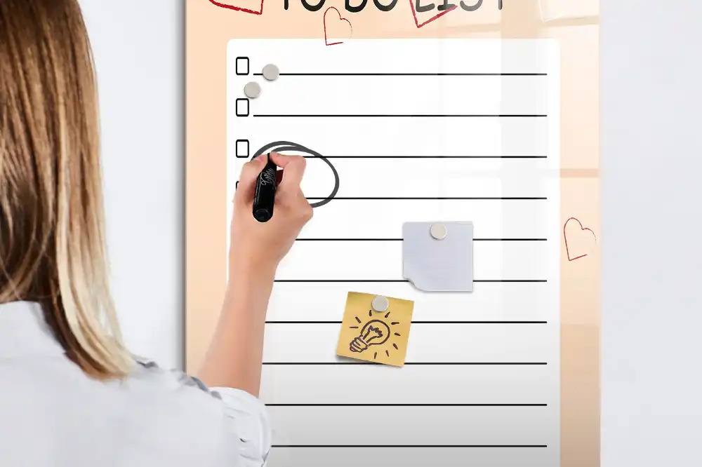 Tablica magnetyczna do pisania lista priorytetów