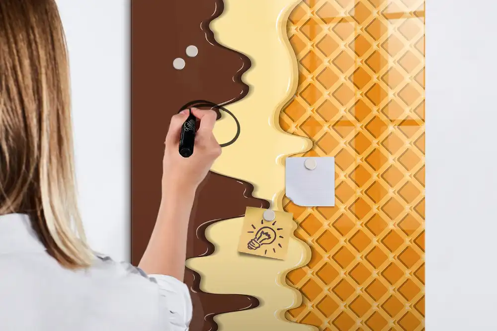 Tablica magnetyczna z pisakiem lody z polewą owocową
