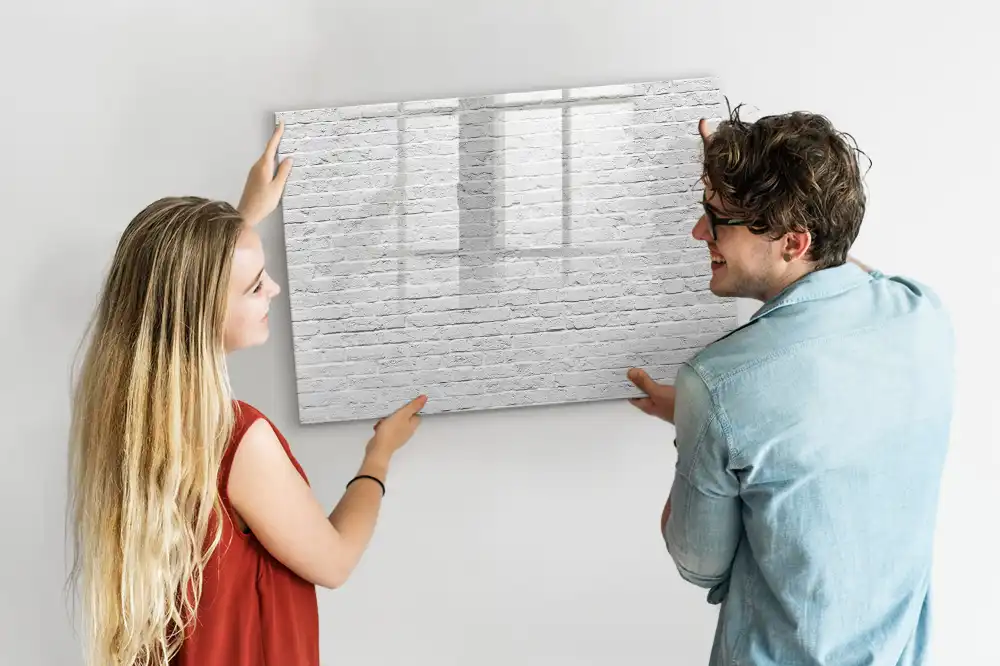 Tablica suchościeralna magnetyczna klasyczny mur z cegły