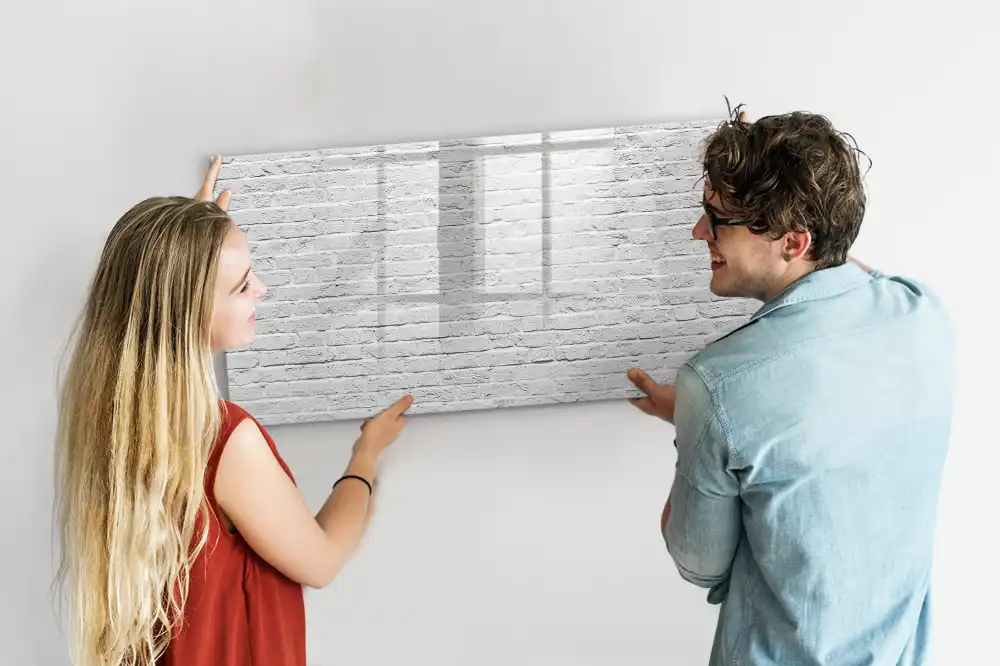 Tablica suchościeralna magnetyczna klasyczny mur z cegły