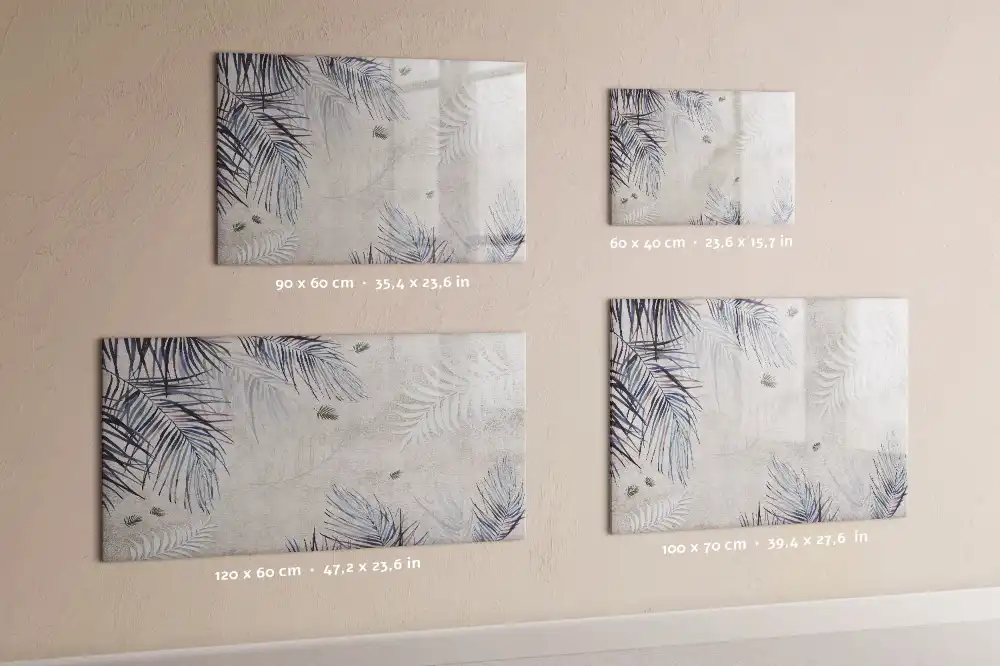 Tablica suchościeralna magnetyczna egzotyczny liść palmowy