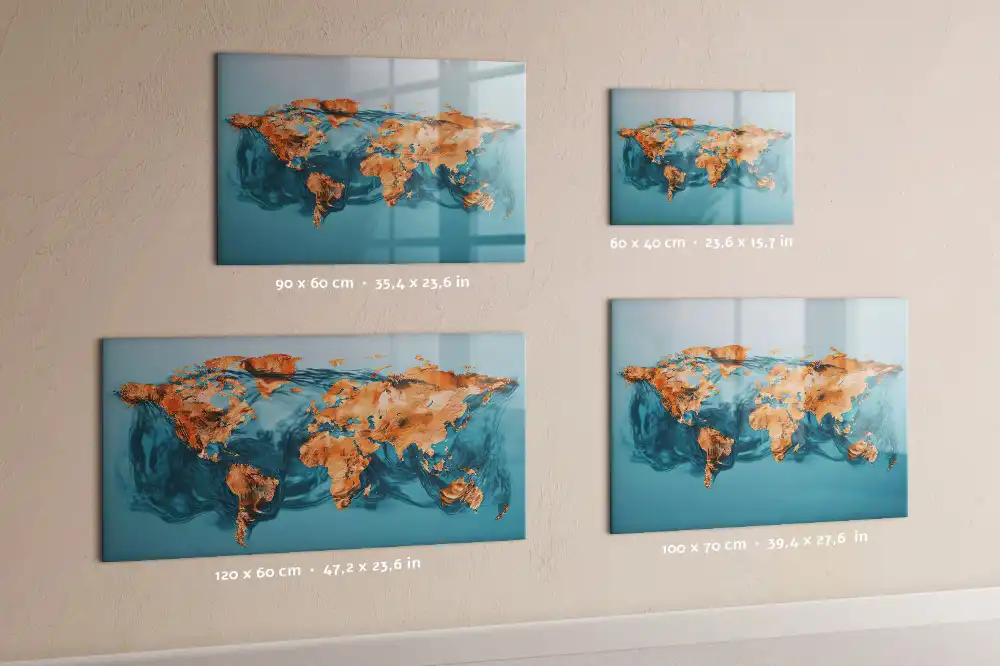 Tablica magnetyczna z pisakiem artystyczna mapa kontynentów