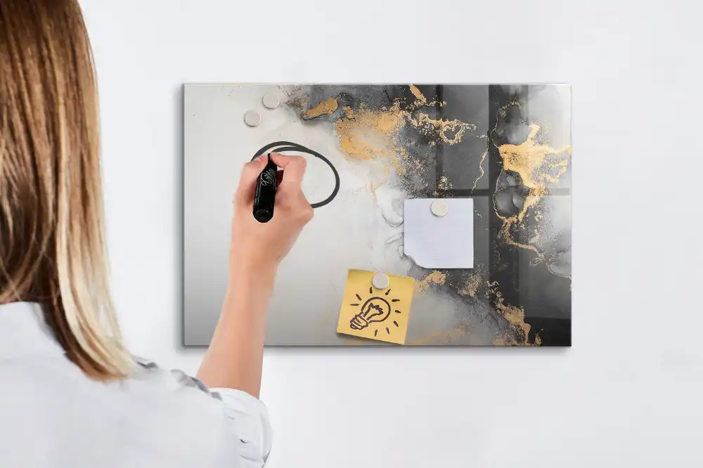 Tablica suchościeralna magnetyczna sztuka z marmuru