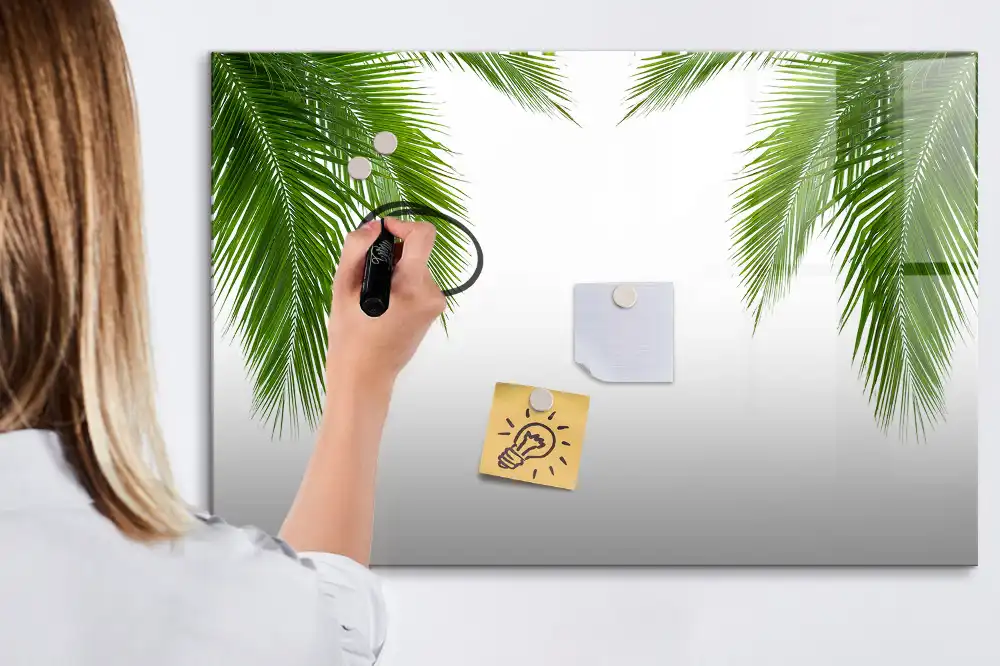 Tablica magnetyczna z pisakiem palma i naturalna zieleń