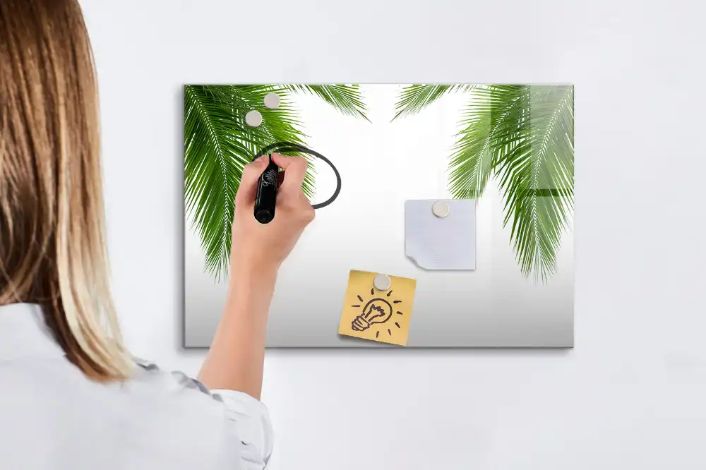 Tablica magnetyczna z pisakiem palma i naturalna zieleń