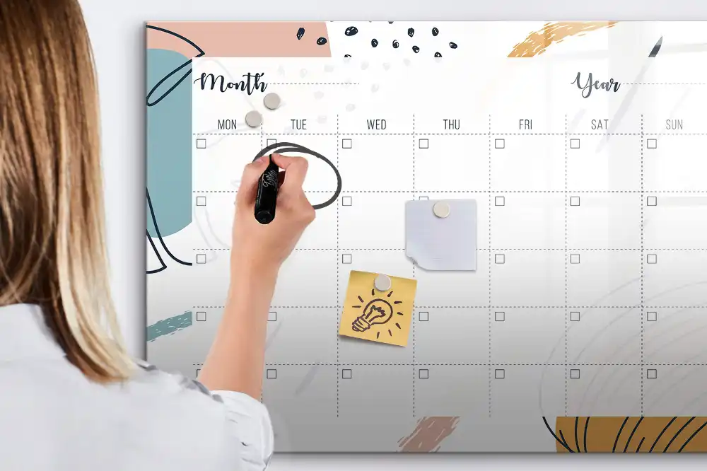 Tablica do rysowania magnetyczna biznesowy organizer do pracy