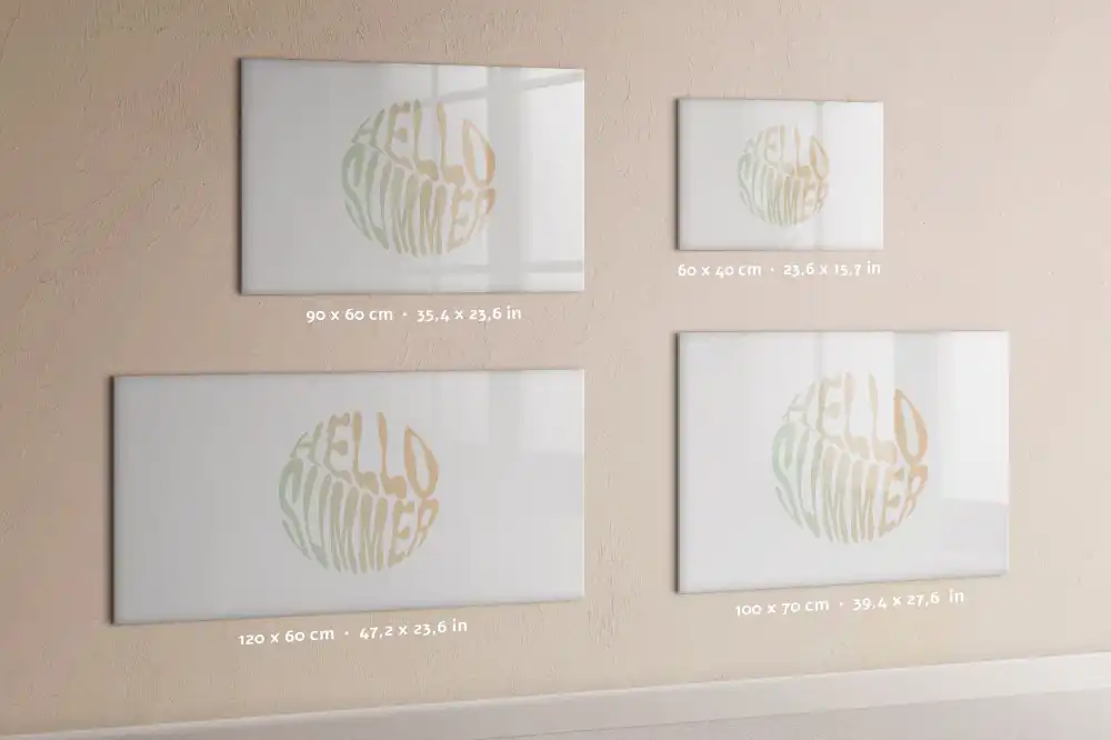 Tablica magnetyczna do pisania napis witaj lato na plaży