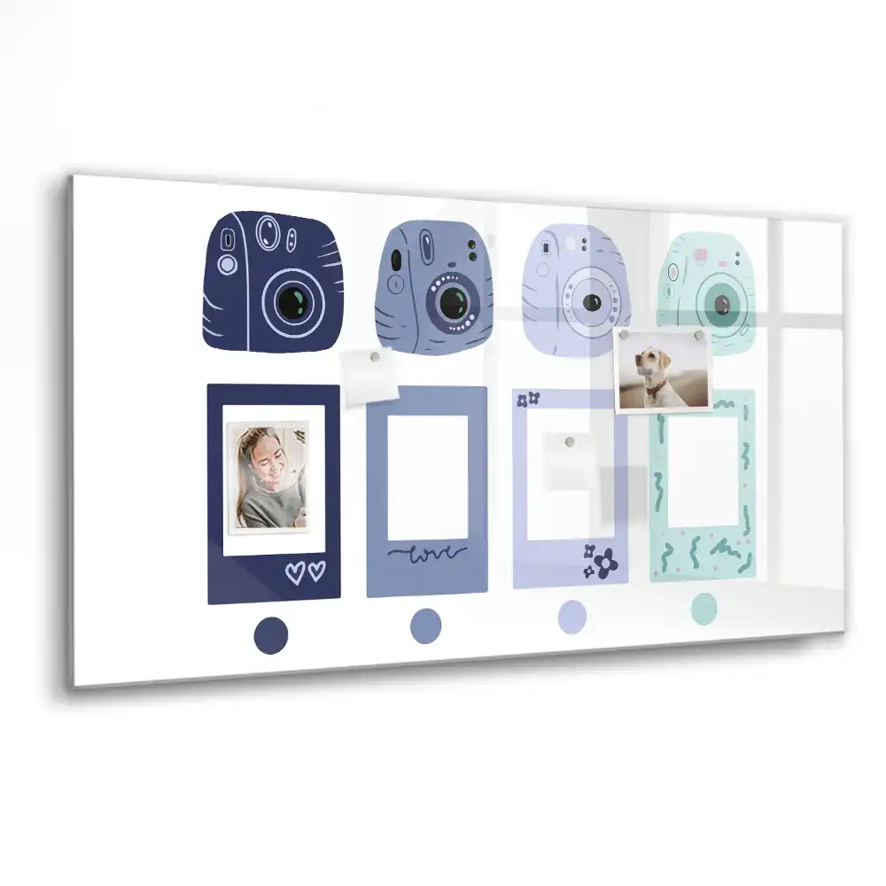 Tablica magnetyczna z pisakiem ramki w stylu polaroid