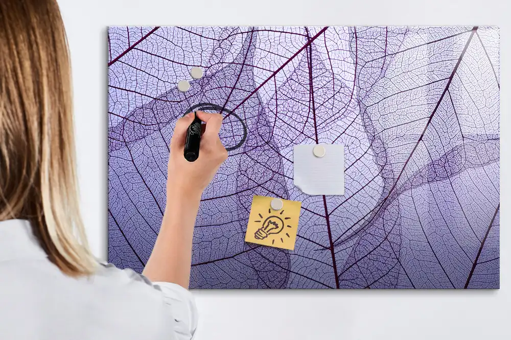 Tablica suchościeralna magnetyczna liście w naturze