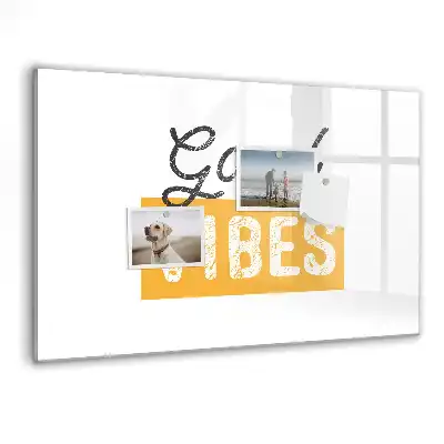 Tablica magnetyczna z pisakiem inspirujący cytat na dzień dobry