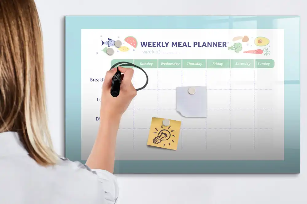 Tablica do rysowania magnetyczna planer menu kuchennego