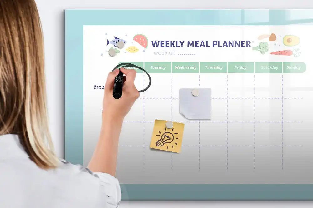 Tablica do rysowania magnetyczna planer menu kuchennego