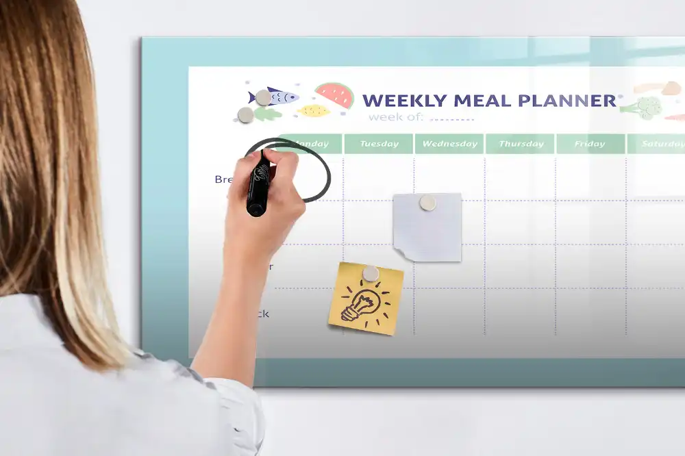 Tablica do rysowania magnetyczna planer menu kuchennego