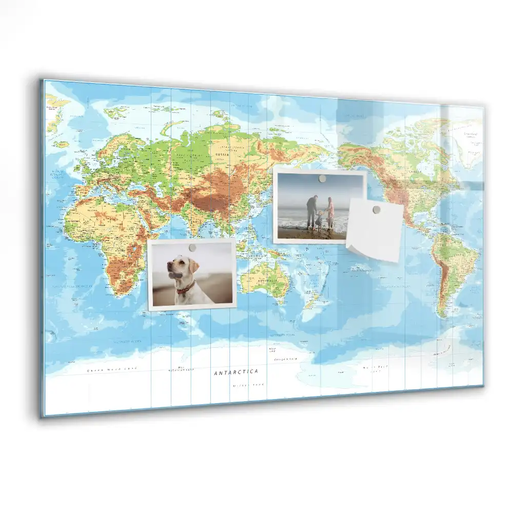 Tablica do rysowania magnetyczna fizyczny atlas świata