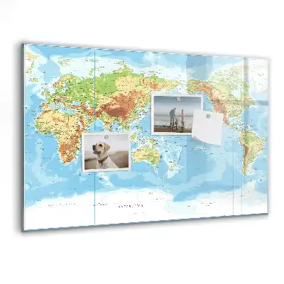 Tablica do rysowania magnetyczna fizyczny atlas świata