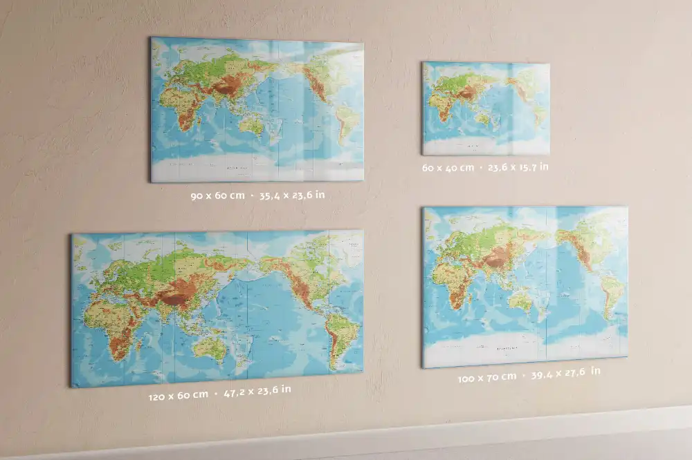 Tablica do rysowania magnetyczna fizyczny atlas świata