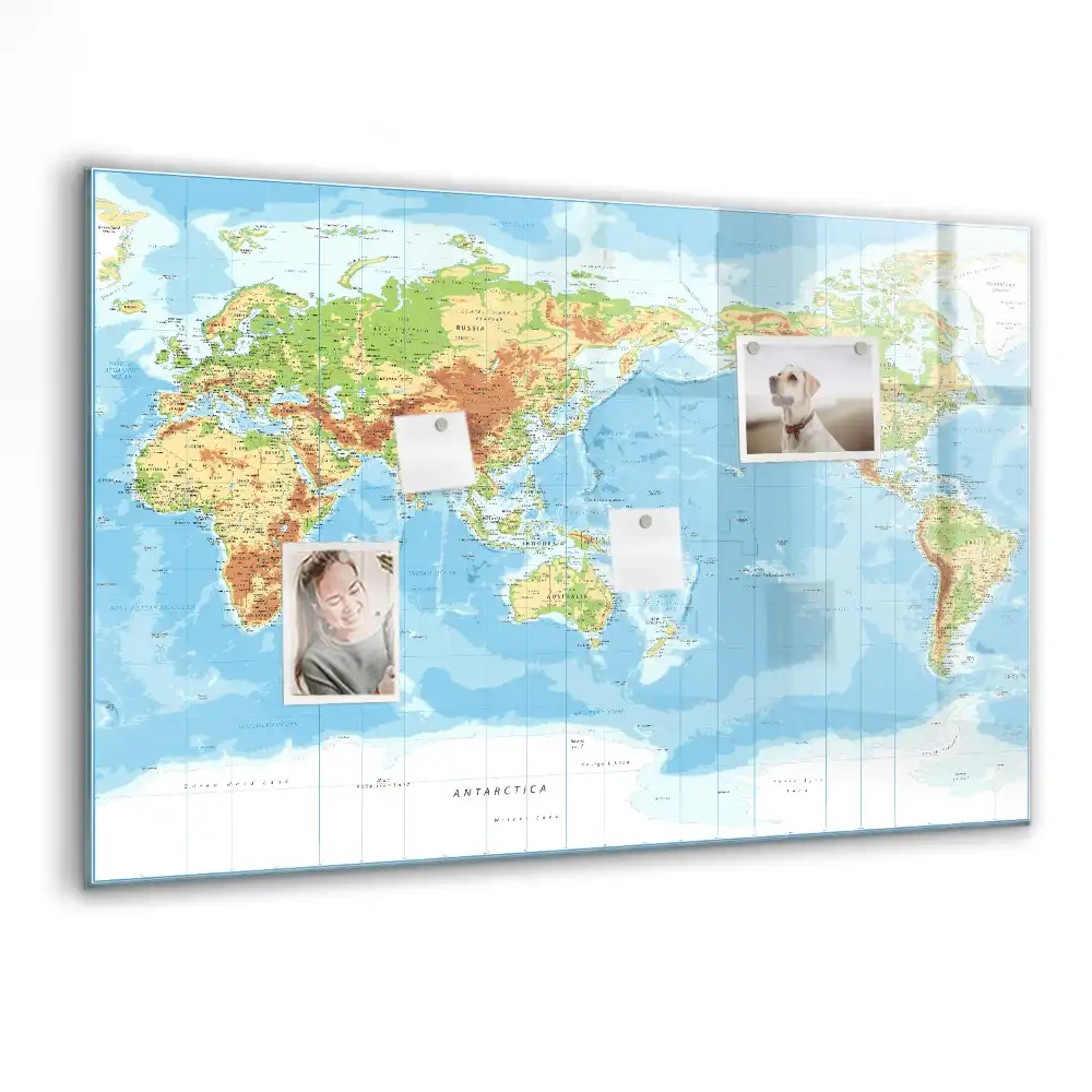 Tablica do rysowania magnetyczna fizyczny atlas świata
