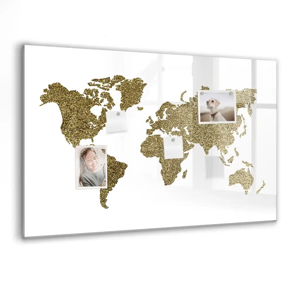 Tablica magnetyczna do pisania mapa świata fizyczna
