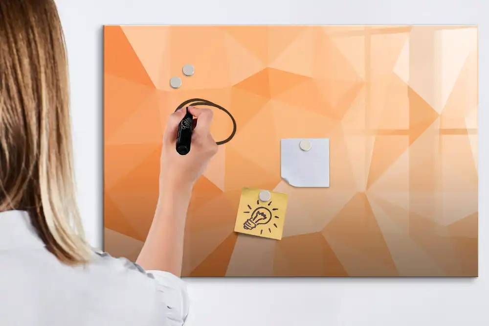 Tablica do rysowania magnetyczna abstrakcja trójkąty geometryczne