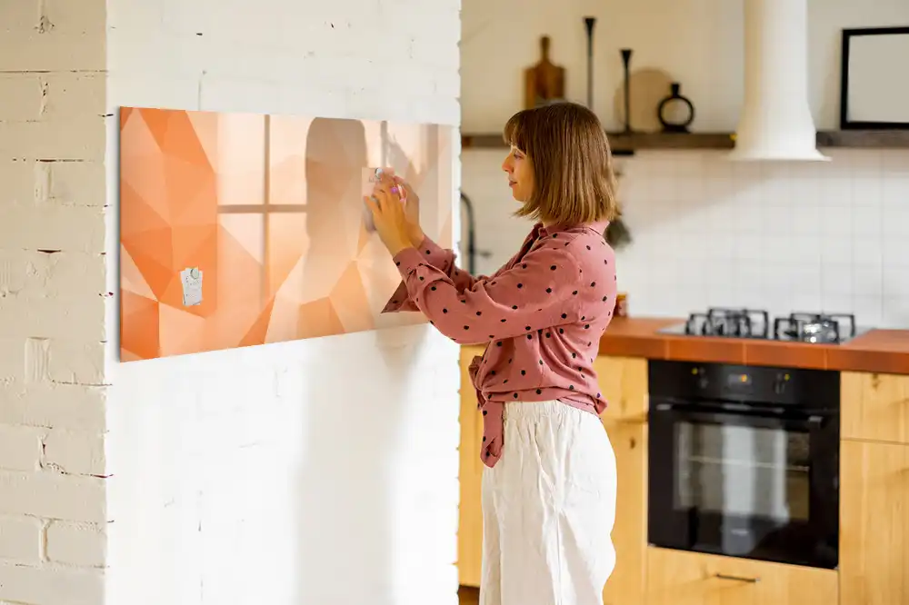 Tablica do rysowania magnetyczna abstrakcja trójkąty geometryczne