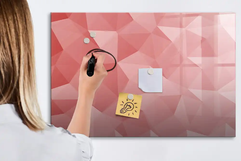 Tablica suchościeralna magnetyczna trójkątne figury geometryczne