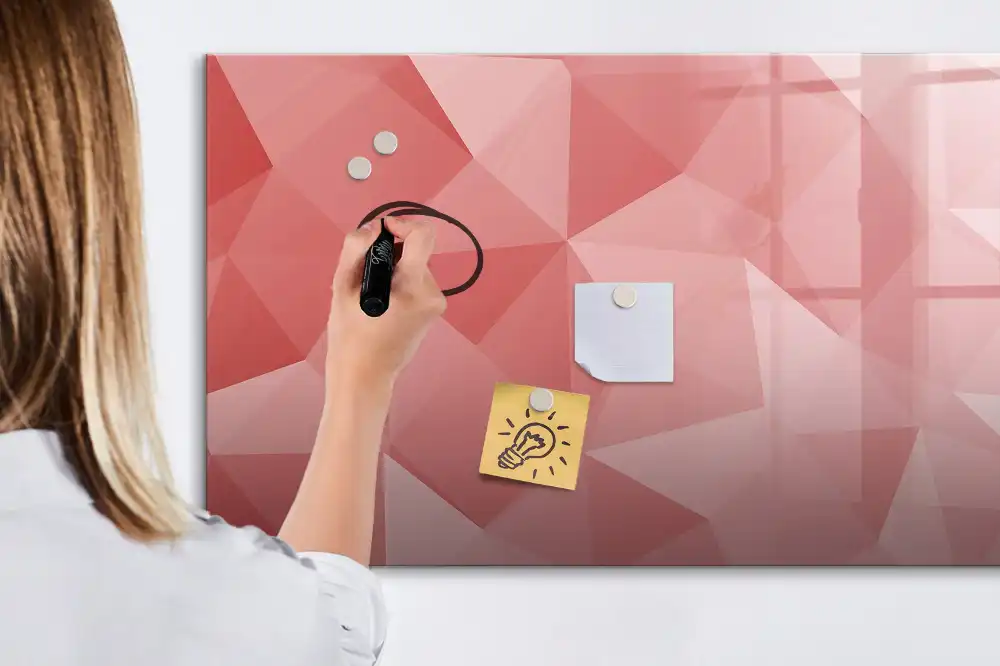 Tablica suchościeralna magnetyczna trójkątne figury geometryczne