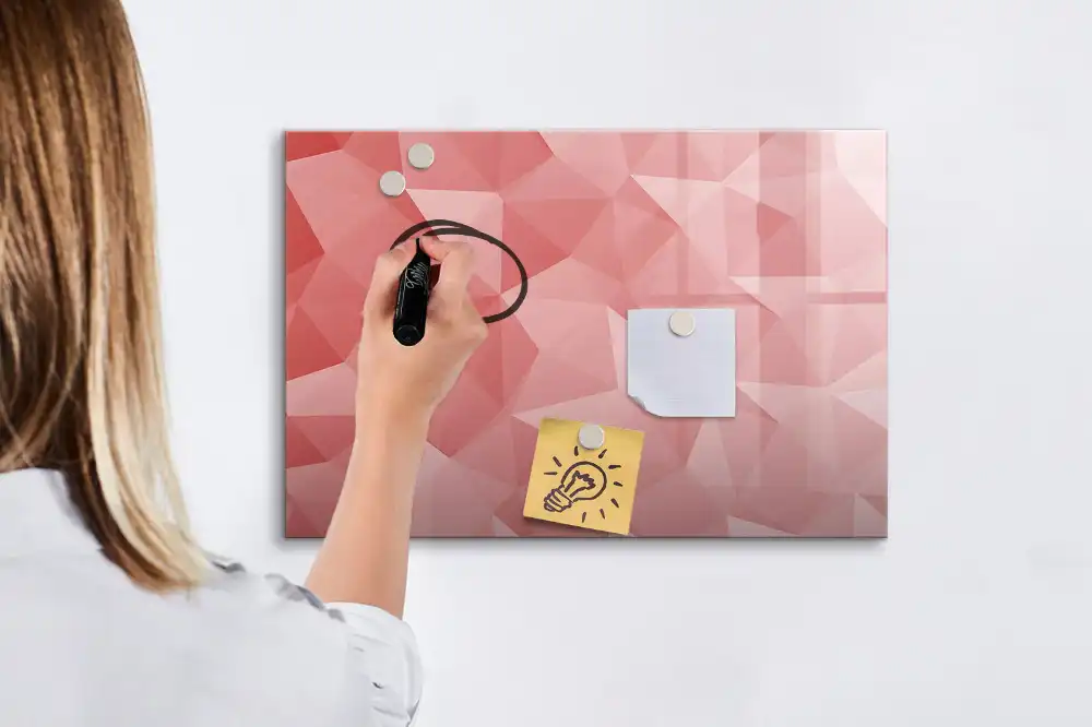 Tablica suchościeralna magnetyczna trójkątne figury geometryczne