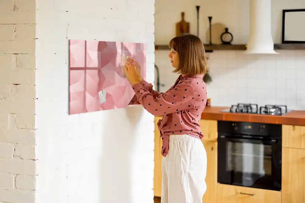 Tablica suchościeralna magnetyczna trójkątne figury geometryczne