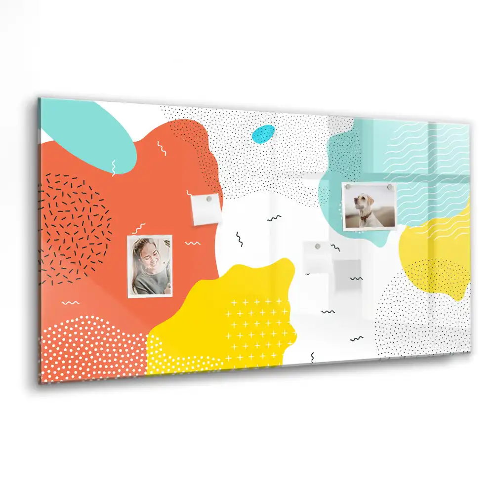 Tablica magnetyczna z pisakiem stylistyka pop-art