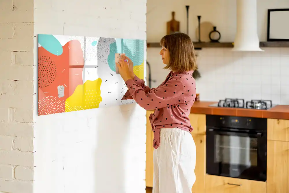 Tablica magnetyczna z pisakiem stylistyka pop-art