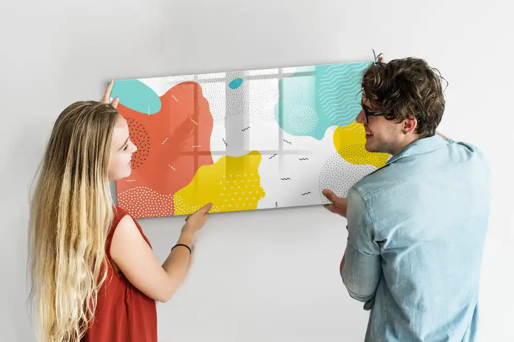 Tablica magnetyczna z pisakiem stylistyka pop-art