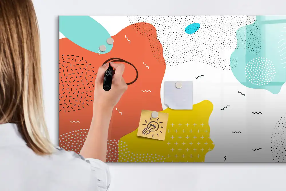 Tablica magnetyczna z pisakiem stylistyka pop-art