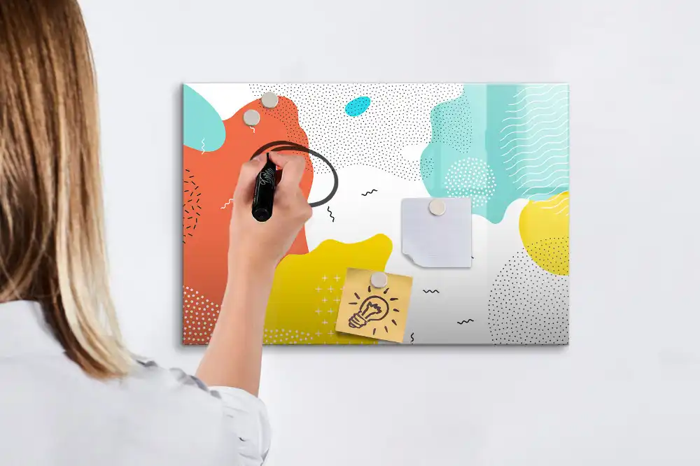 Tablica magnetyczna z pisakiem stylistyka pop-art