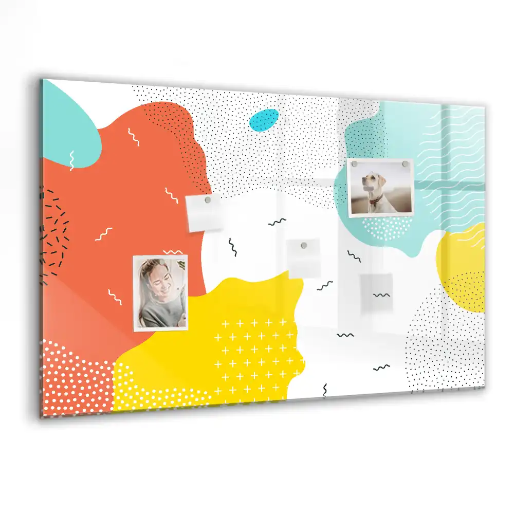 Tablica magnetyczna z pisakiem stylistyka pop-art