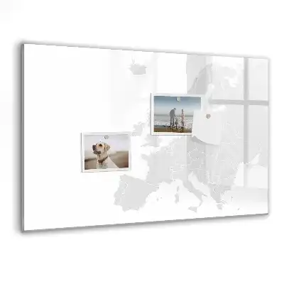 Tablica magnetyczna z pisakiem mapa kontynentu europejskiego