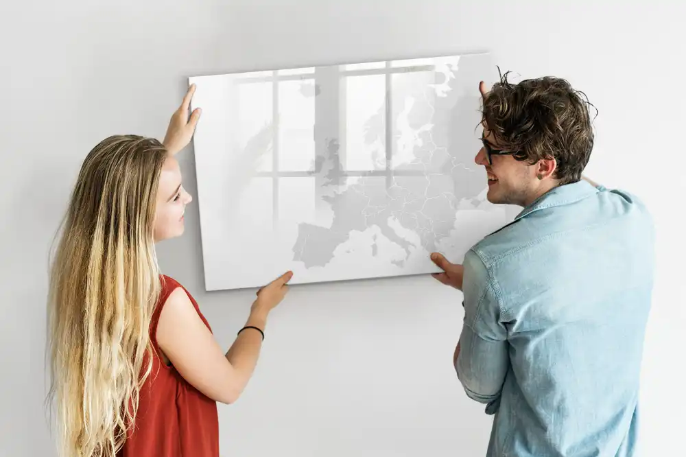 Tablica magnetyczna z pisakiem mapa kontynentu europejskiego
