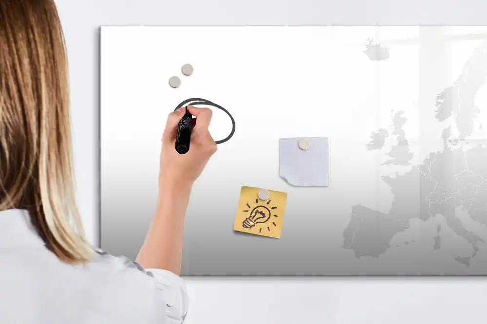 Tablica magnetyczna z pisakiem mapa kontynentu europejskiego